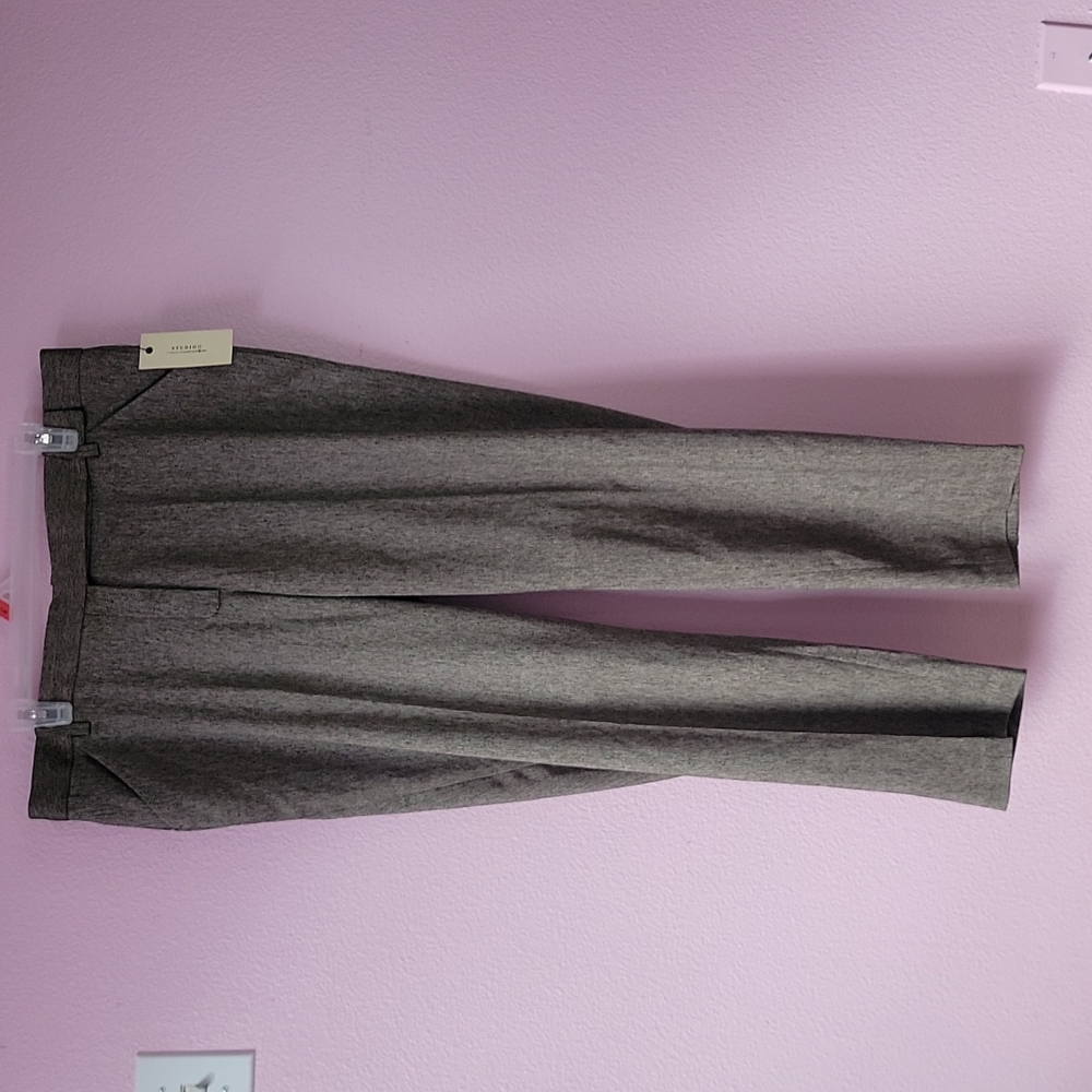 STUDIO  M BROWN SUIT PANTS /SIZE 14